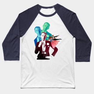 Astaire, The Greatest Dancing Man Baseball T-Shirt